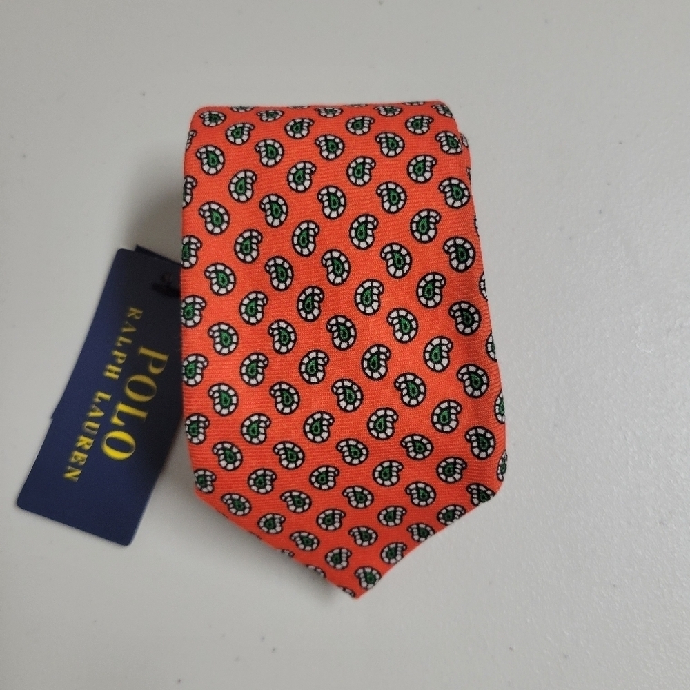 Polo Ralph Lauren NWT Tie 100% Wool Made In Italy.